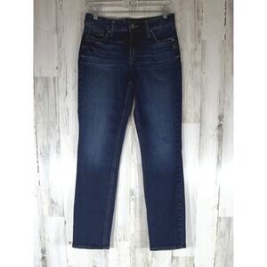 Silver Jeans Co Suki Straight 29x31 (30x30.5) Dark Wash Mid Rise Classic Stretch